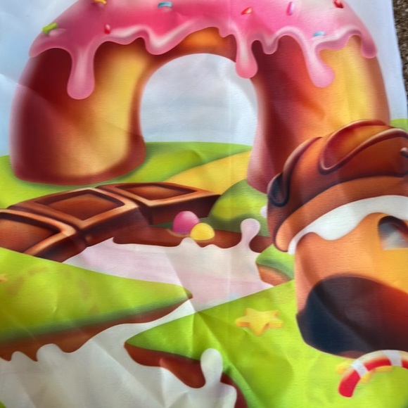 Cartoon Candy Castle Yard Banner Outdoor & Indoor - Picture 3 of 6